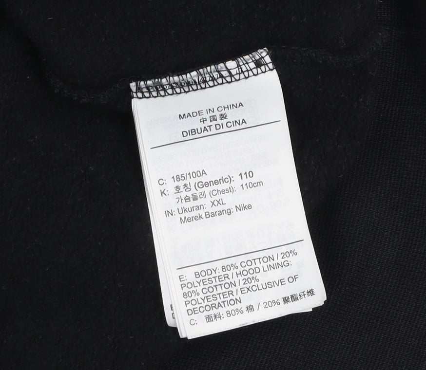 Jordan Men’s Black XXL Pullover Hoodie with Logo Graphic