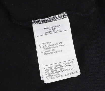 Jordan Men’s Black XXL Pullover Hoodie with Logo Graphic