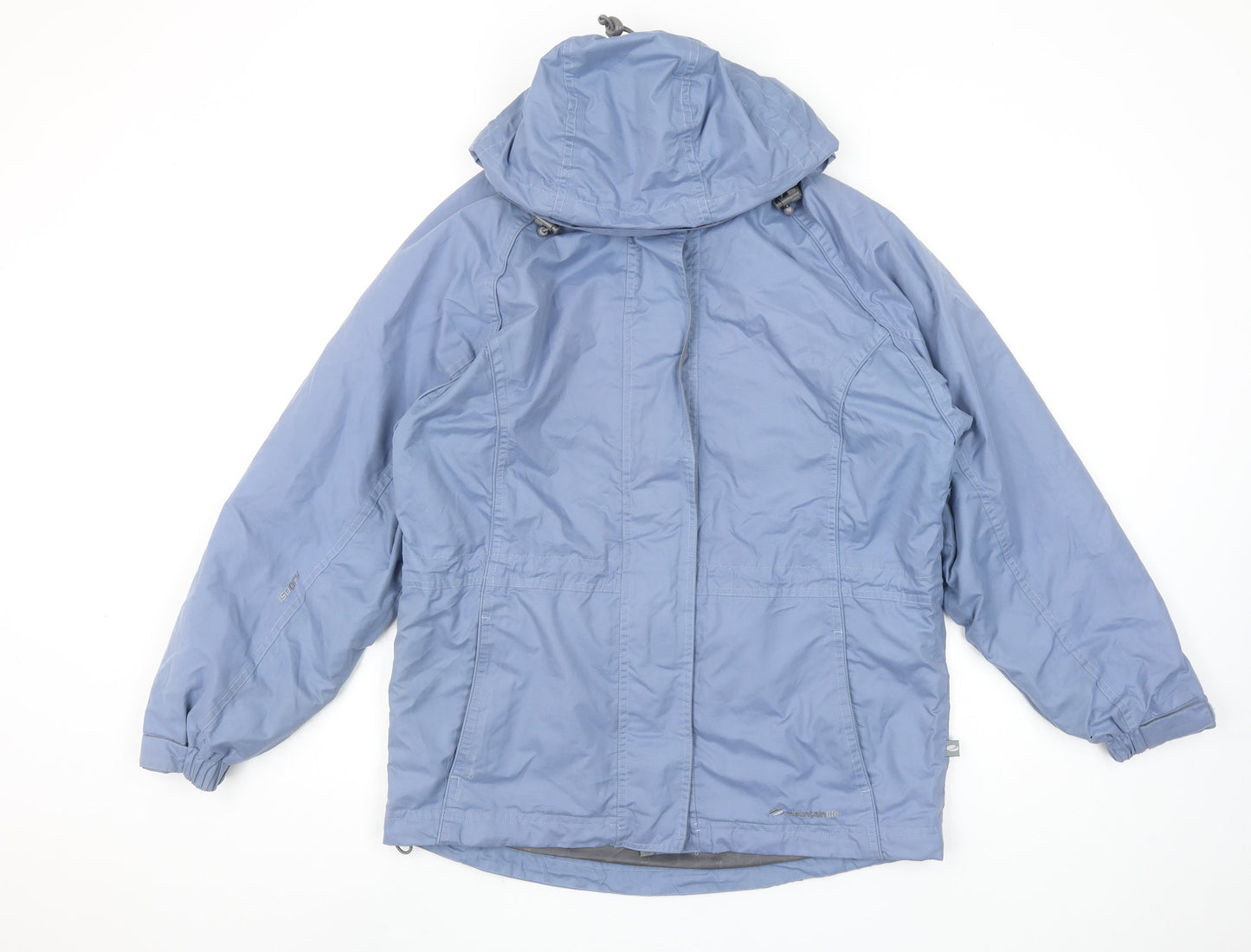 Womens UK Size 8 Mountain Life Blue Rain Coat