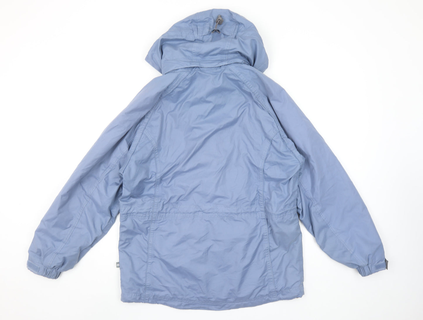 Womens UK Size 8 Mountain Life Blue Rain Coat