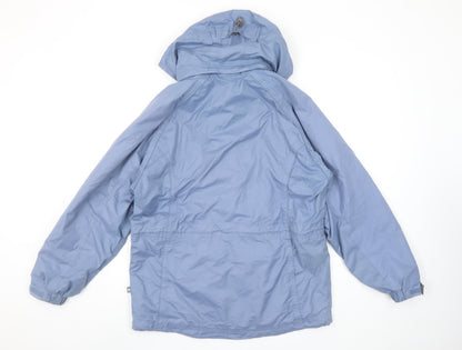 Womens UK Size 8 Mountain Life Blue Rain Coat
