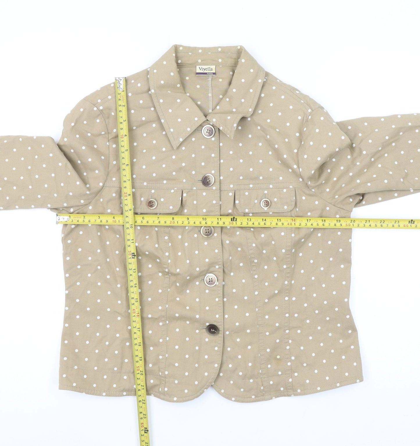Womens UK Size 14 Viyella Beige Basic Jacket