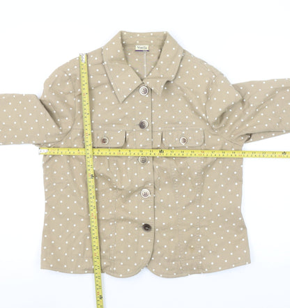 Womens UK Size 14 Viyella Beige Basic Jacket
