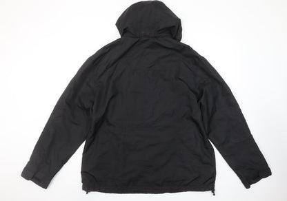 Tu Men's Black XL Waterproof Hooded Jacket Outdoor Windproof