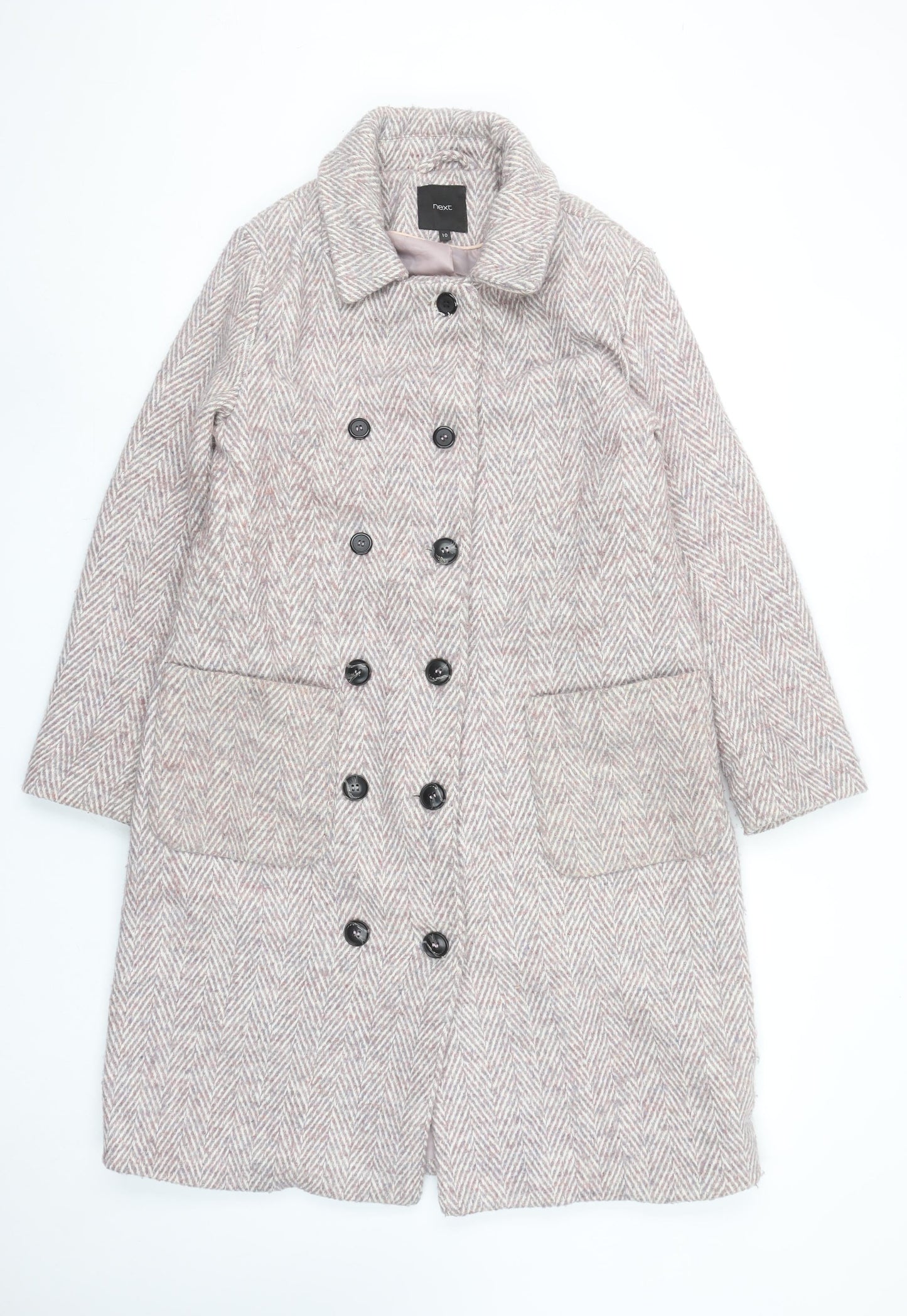 Womens UK Size 10 NEXT Beige Overcoat
