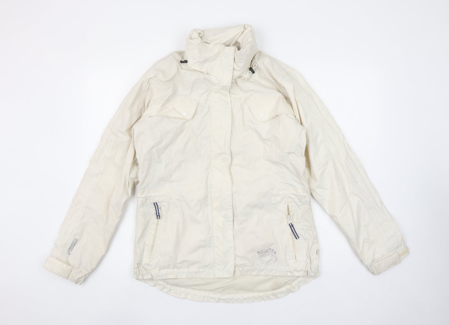 Womens UK Size 14 Regatta Ivory Rain Coat