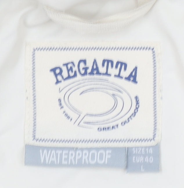 Womens UK Size 14 Regatta Ivory Rain Coat
