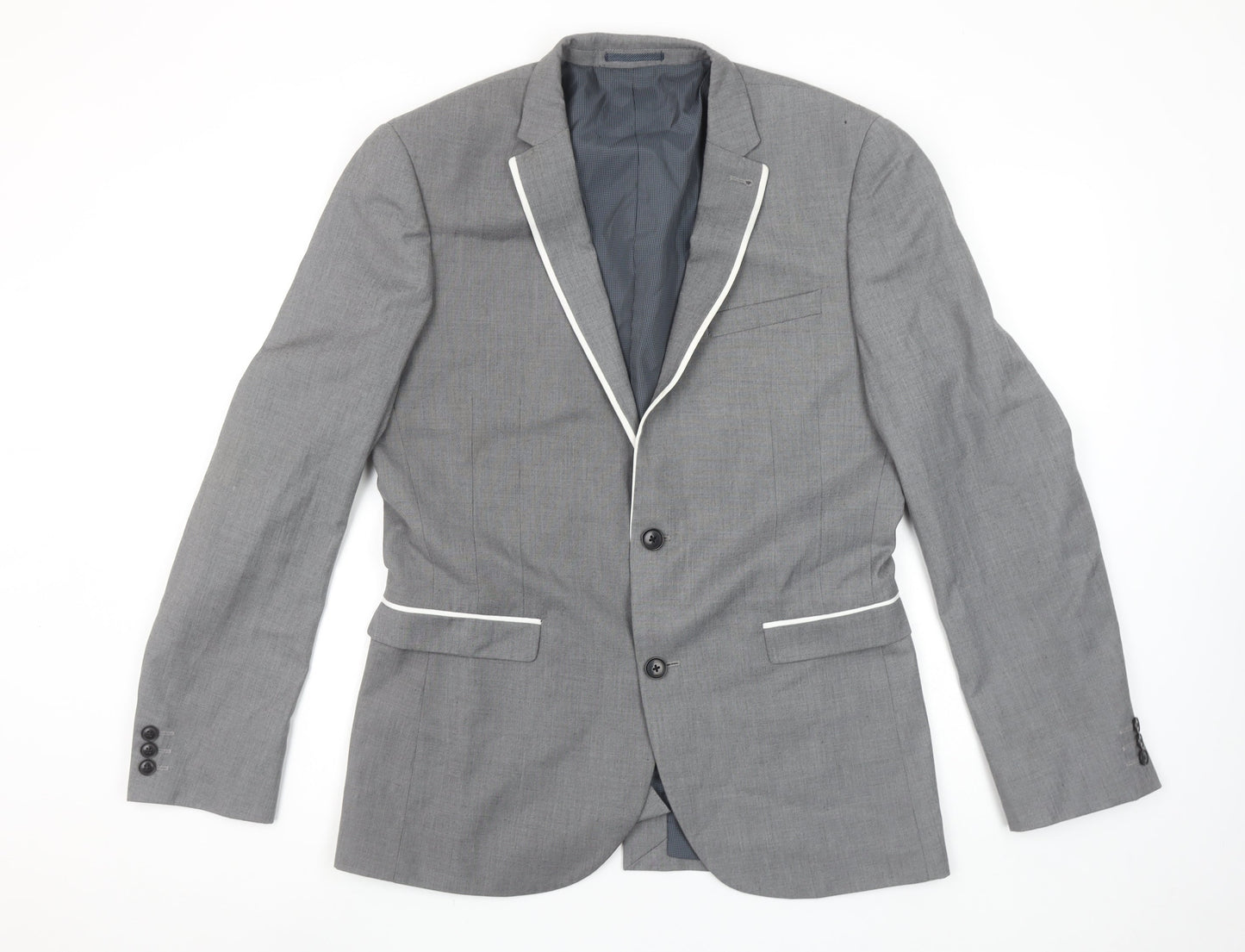 Mens UK Size 40 NEXT Regular Grey Suit Jacket