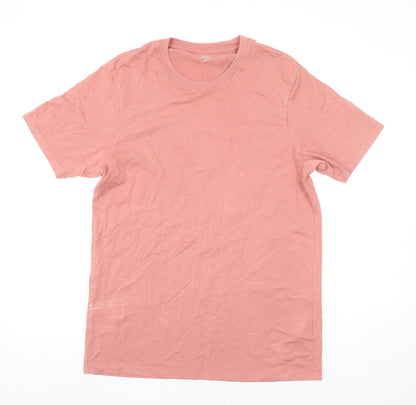 Uniqlo Men’s Pink Supima Cotton Crew Neck Short Sleeve T-Shirt M