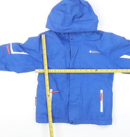 Mountain Warehouse Boys Blue Waterproof Hooded Ski Jacket 5-6 Years