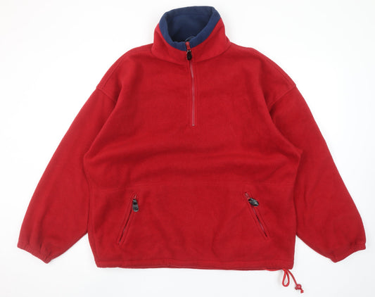 Mens UK Size XL Mario Valente Red Pullover Sweatshirt
