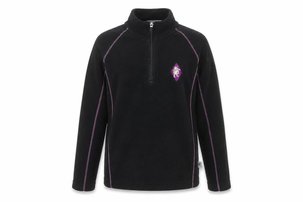 Kukri Boys Black Fleece 1/4 Zip Pullover Sweatshirt 11-12 Years