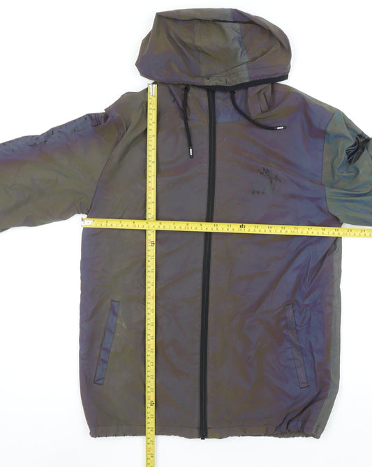 Mens UK Size XS KWD Green Windbreaker Coat
