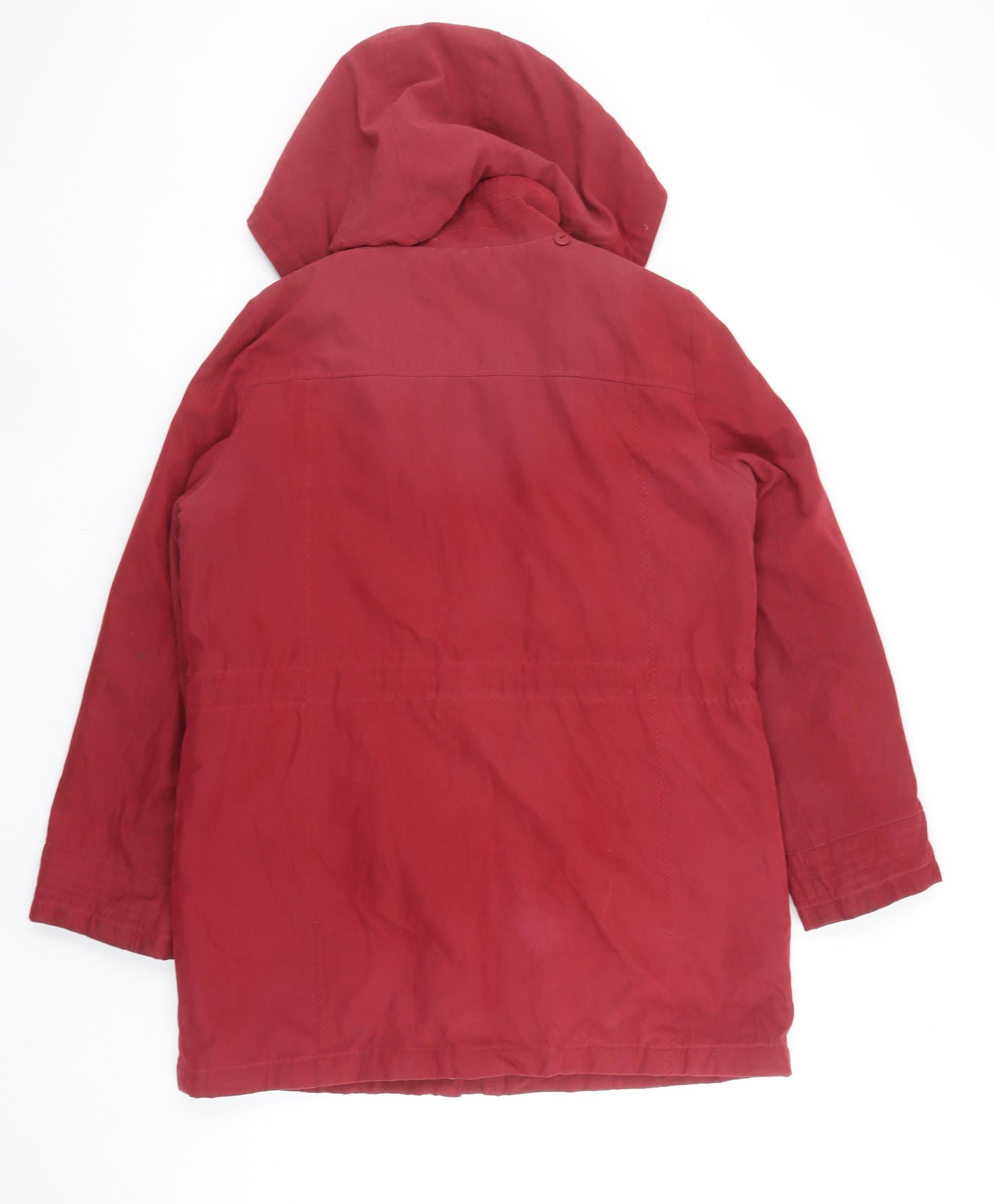 Womens UK Size S BM Red Parka Coat