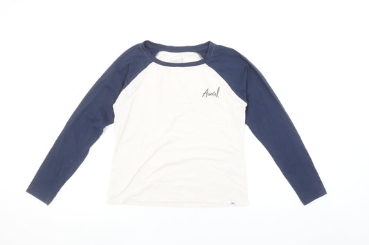 Animal Women's Multicoloured Raglan Long Sleeve Crew Neck T-Shirt Size 10