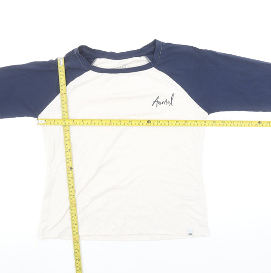 Animal Women's Multicoloured Raglan Long Sleeve Crew Neck T-Shirt Size 10