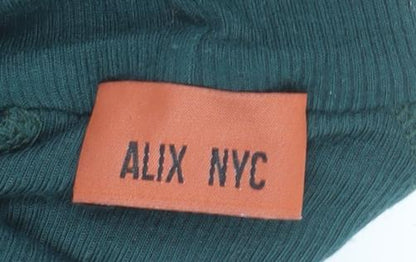 Womens UK Size XS ALIX NYC One-Piece Green Bodysuit