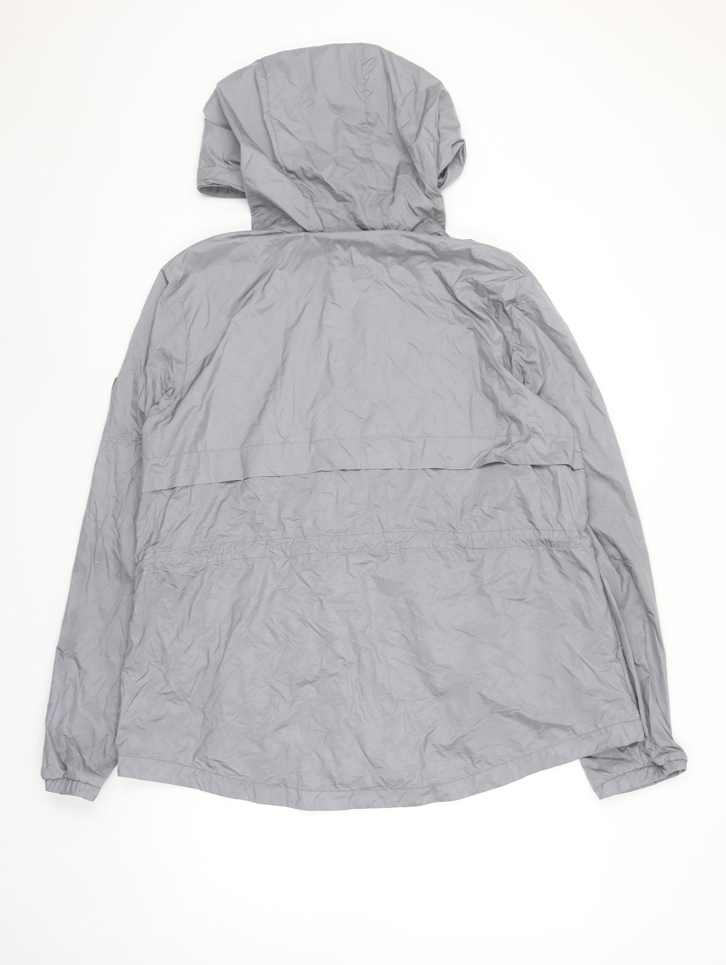 Barbour International Women’s Grey Hooded Windbreaker Jacket Size 18