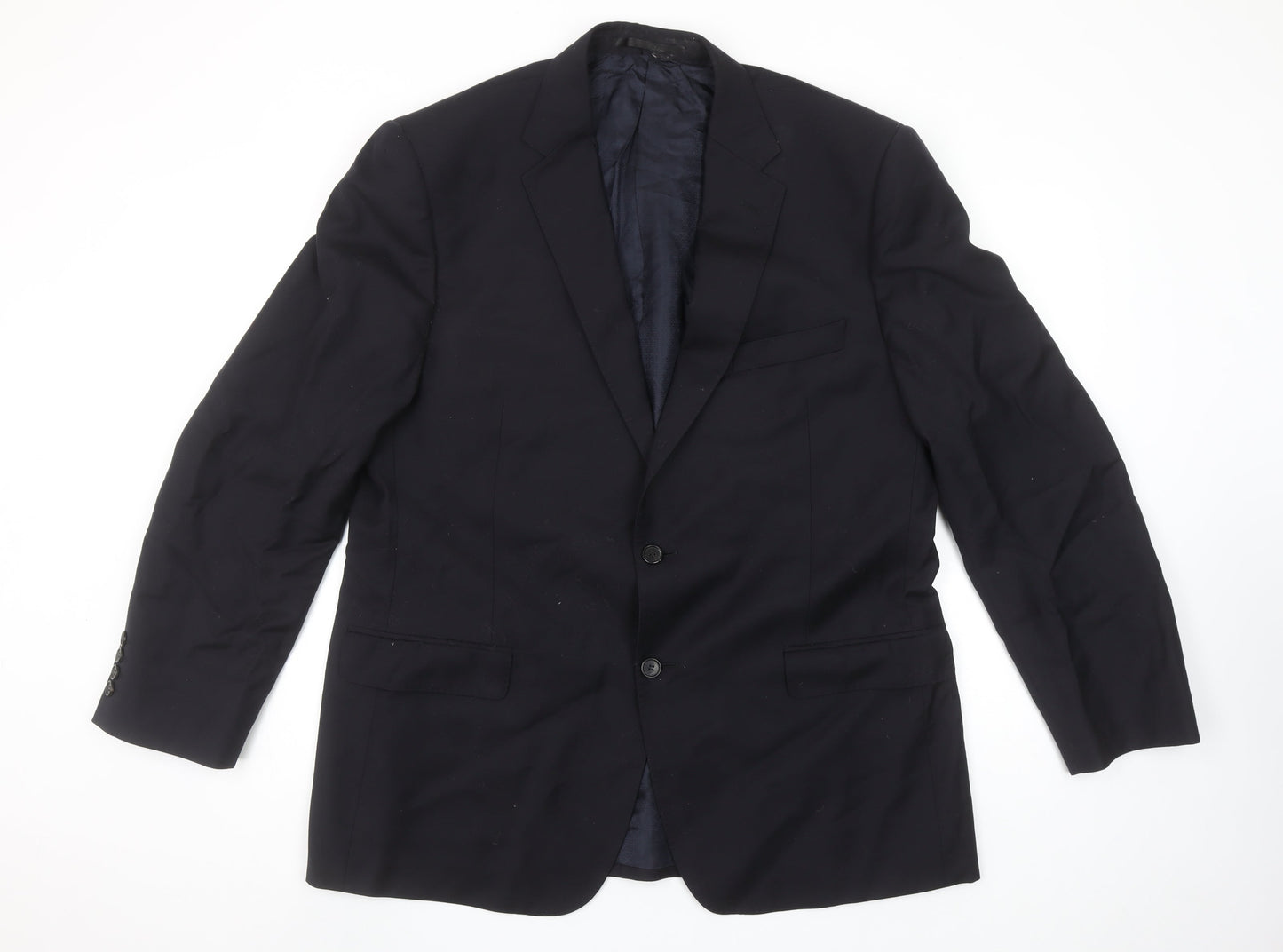 Marks and Spencer Autograph Men's Navy 44 Regular Wool Blazer Jacket