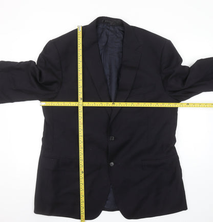 Marks and Spencer Autograph Men's Navy 44 Regular Wool Blazer Jacket