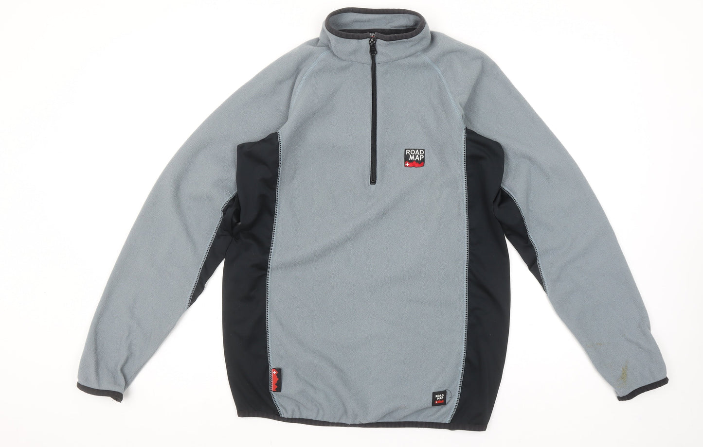 Mens UK Size S Road Map Grey Pullover Sweatshirt