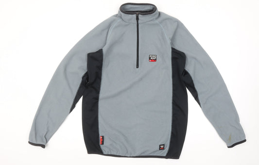 Mens UK Size S Road Map Grey Pullover Sweatshirt