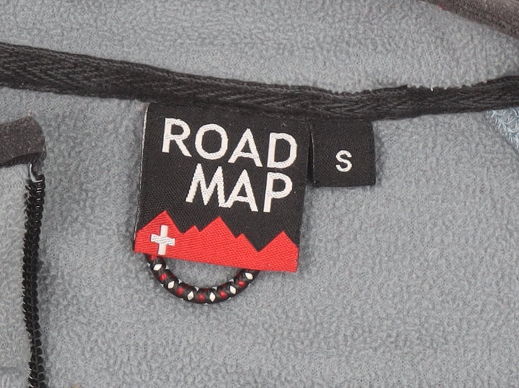 Mens UK Size S Road Map Grey Pullover Sweatshirt