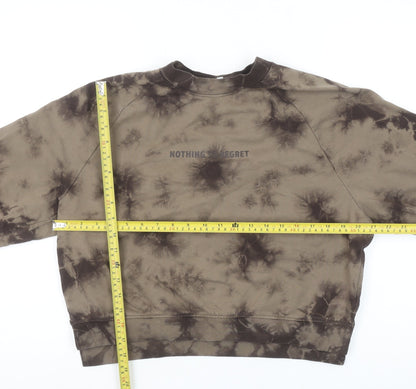 Womens UK Size M ONLY LIFE Brown Pullover Sweatshirt