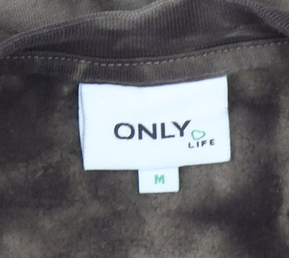 Womens UK Size M ONLY LIFE Brown Pullover Sweatshirt
