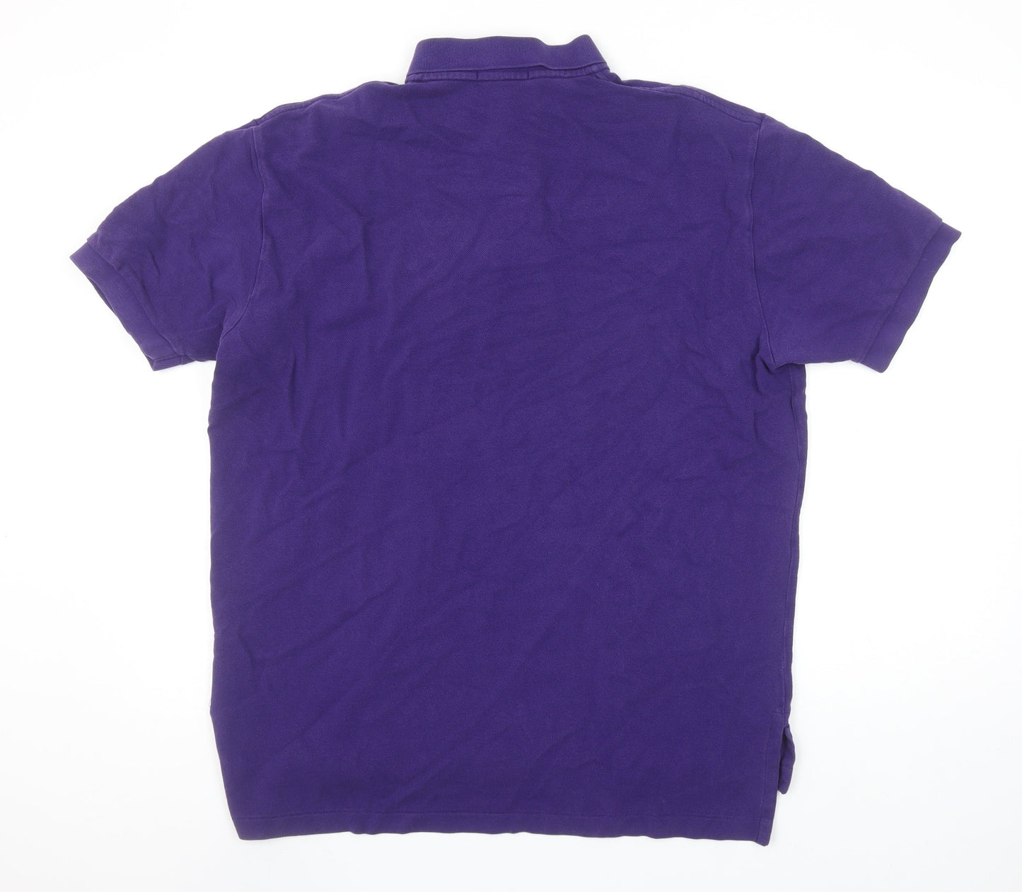 Ralph Lauren Men's Purple Classic Fit Cotton Short Sleeve Polo Shirt Size L