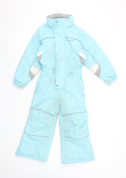 Trespass Girls Blue Waterproof Insulated Snowsuit 2-3 Years Winter Ski Wear