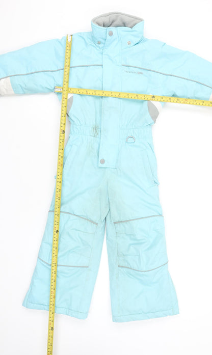 Trespass Girls Blue Waterproof Insulated Snowsuit 2-3 Years Winter Ski Wear
