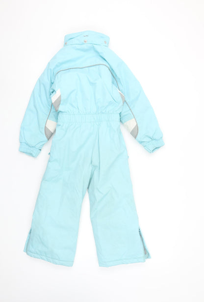 Trespass Girls Blue Waterproof Insulated Snowsuit 2-3 Years Winter Ski Wear