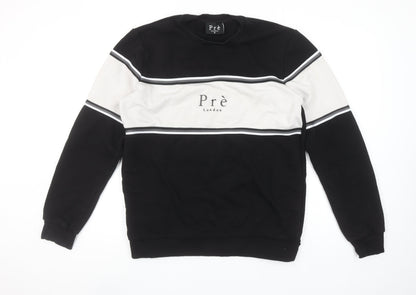 Mens UK Size M Prè London Black Pullover Sweatshirt