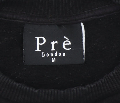 Mens UK Size M Prè London Black Pullover Sweatshirt