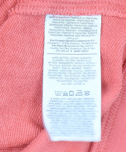 Womens UK Size XL Nike Pink Pullover Sweatshirt