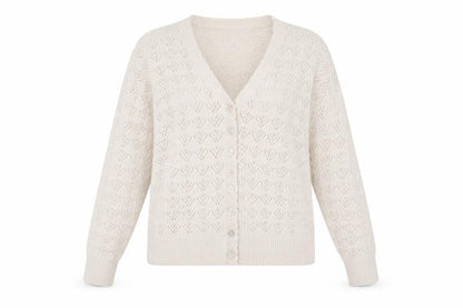 Womens UK Size M Oasis Beige Cardigan Jumper