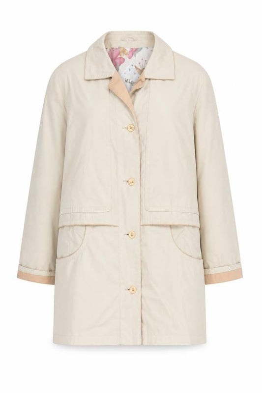Womens UK Size 12 Klass Beige Overcoat