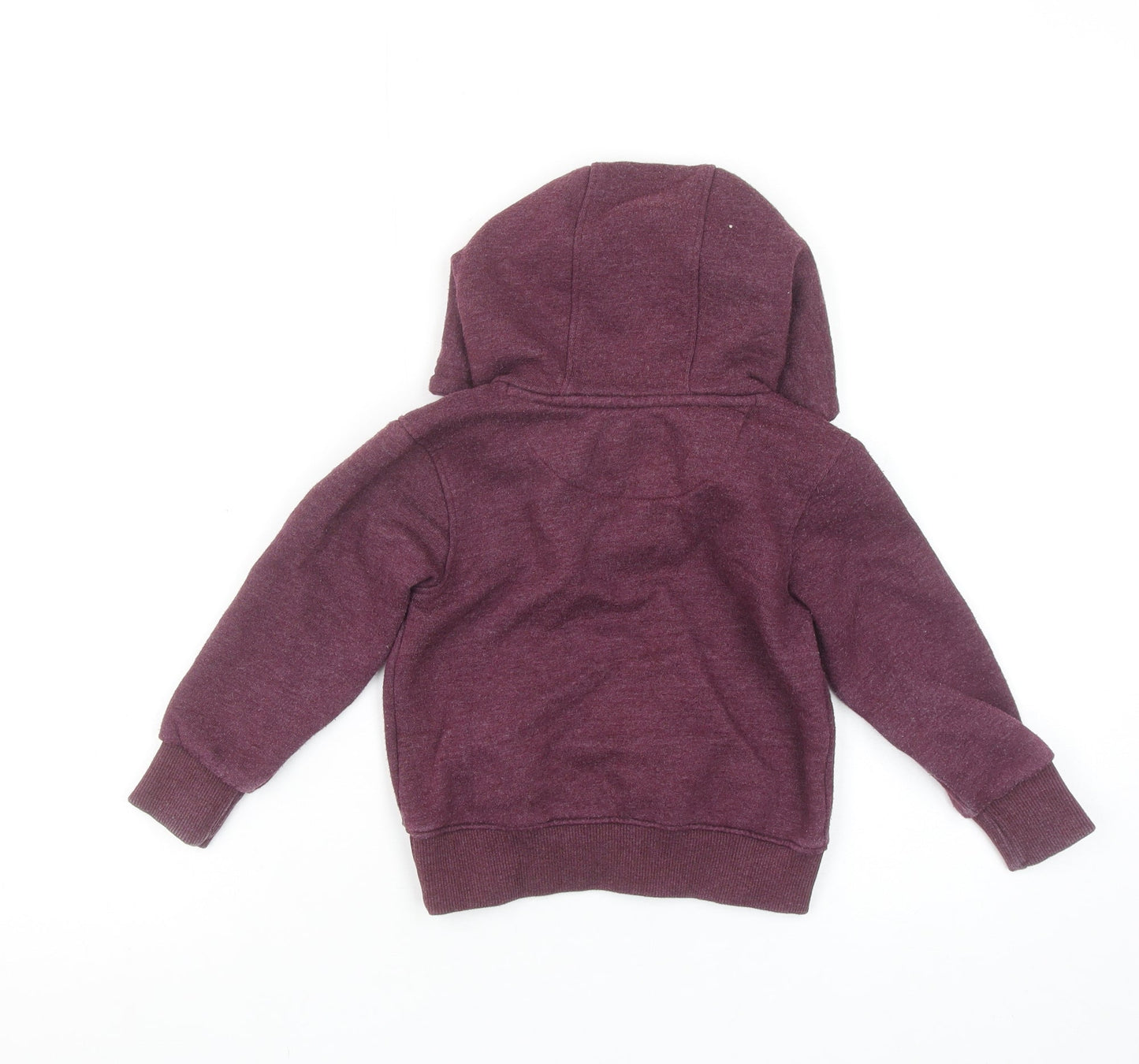 SoulCal Boys Burgundy Pullover Hoodie 3-4 Years Cotton Blend