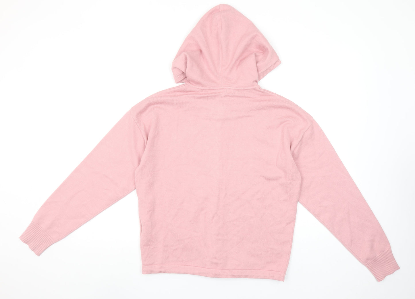 Disney Women Pink Full Zip Hoodie Cardigan Small Viscose Blend Winnie the Pooh