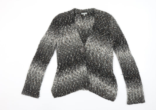 Womens UK Size M Marks and Spencer Grey Cardigan Jumper