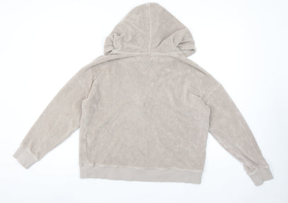 Womens UK Size XS Hush Beige Henley Hoodie