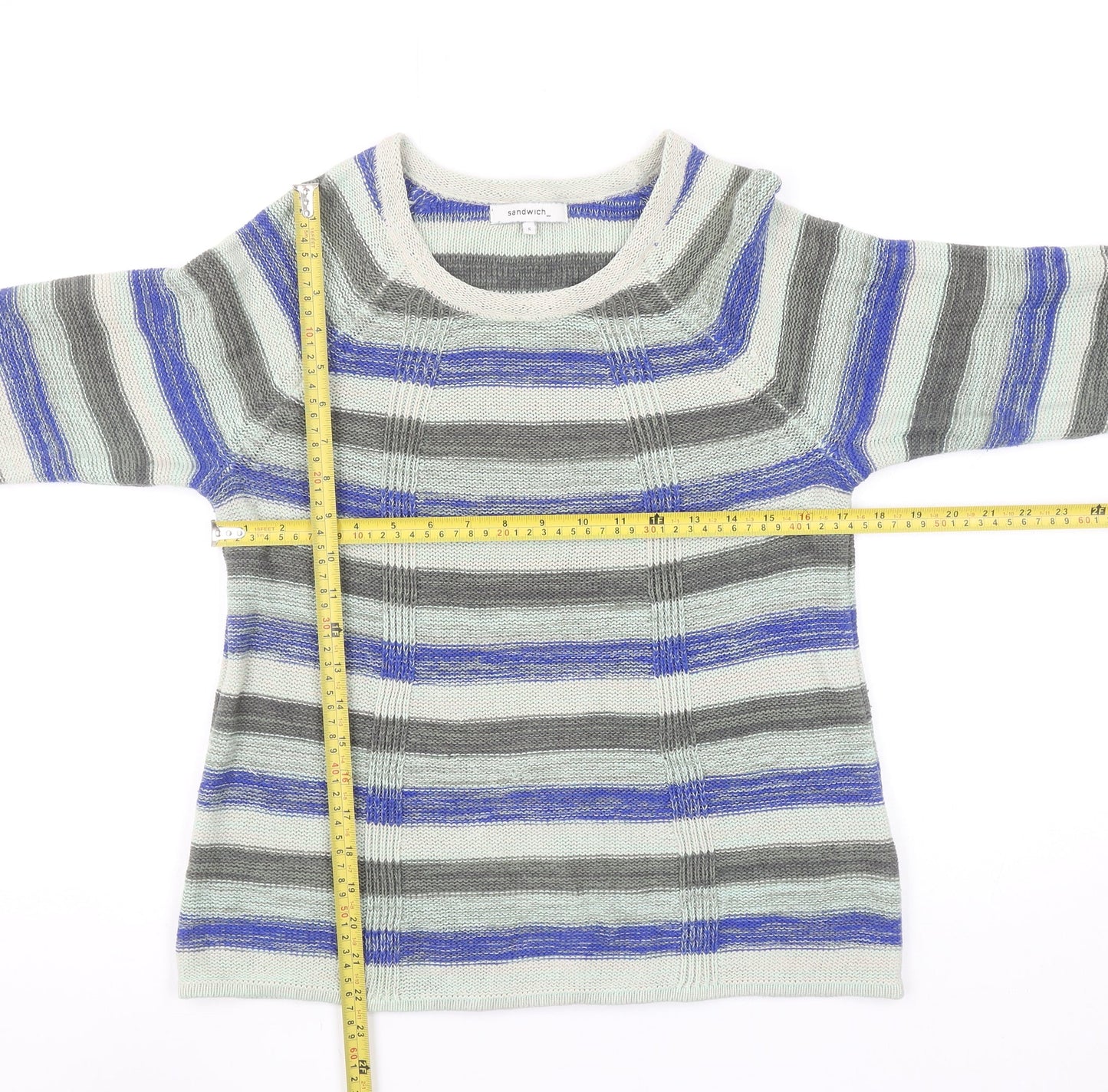 Womens UK Size S Sandwich Multicoloured Pullover Jumper