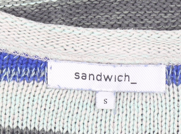 Womens UK Size S Sandwich Multicoloured Pullover Jumper
