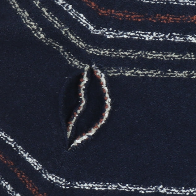 Marks and Spencer Mens Blue Striped Cotton Polo Shirt Size M