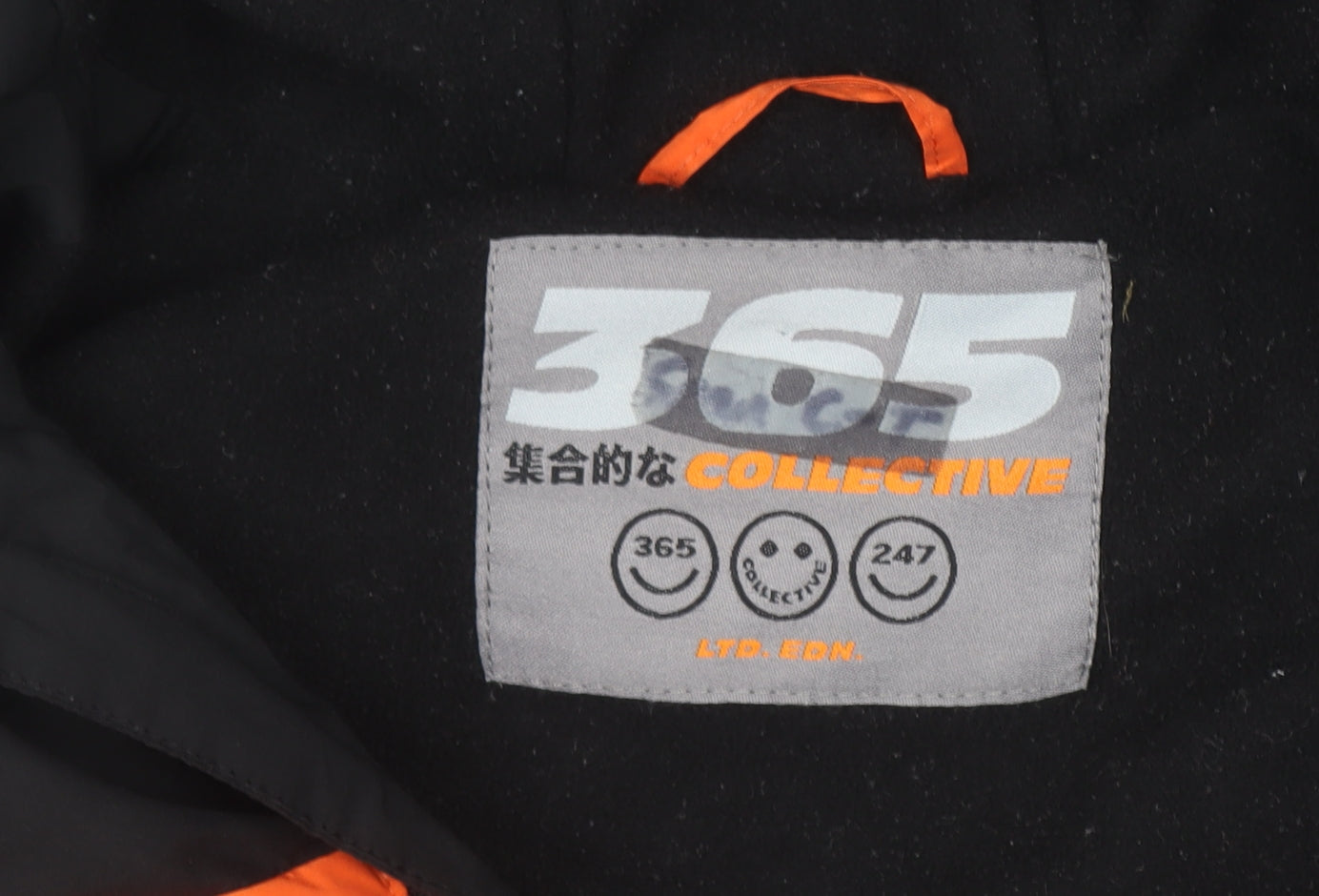 Next Boys Orange & Black Puffer Jacket Hooded 6 Years Full Zip Winter Coat