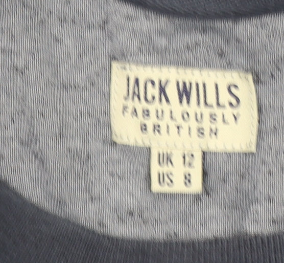 Womens UK Size 12 Jack Wills Blue Pullover Sweatshirt