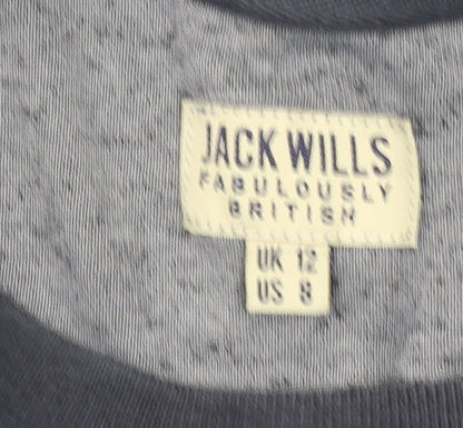 Womens UK Size 12 Jack Wills Blue Pullover Sweatshirt