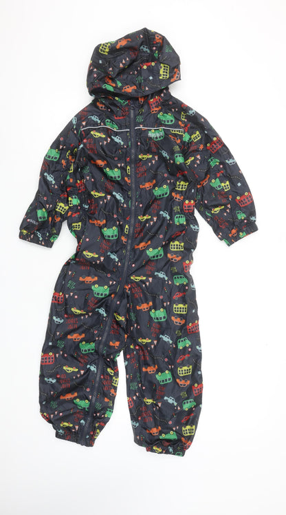 Regatta Boys Multicoloured 6 Years Waterproof Hooded Rain Snowsuit