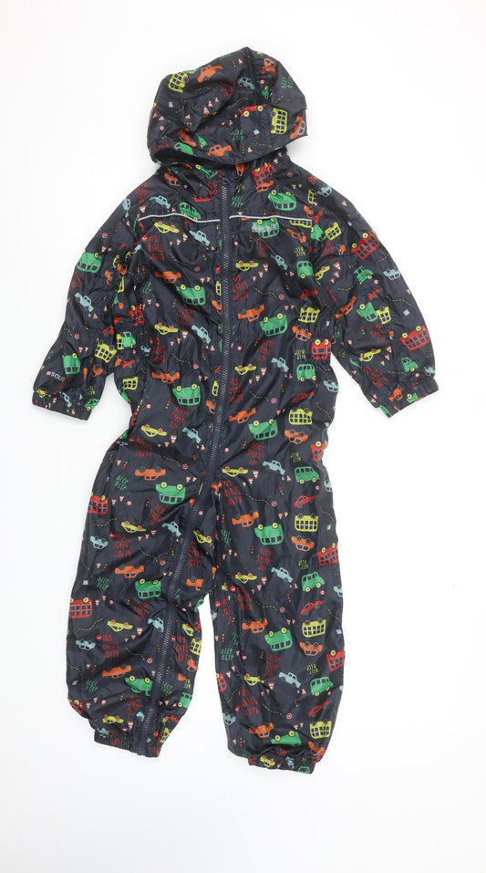 Regatta Boys Multicoloured 6 Years Waterproof Hooded Rain Snowsuit